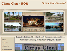 Tablet Screenshot of citrusglen.org